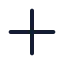 Plussign icon with stroke rounded style