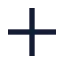 Plus icon with solid sharp style