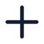 Plus icon with solid standard style