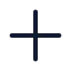 Plus icon with stroke standard style
