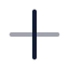Plus icon with twotone rounded style