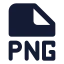 Png icon with solid standard style