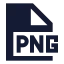 Png icon with solid sharp style