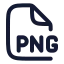 Png icon with stroke rounded style
