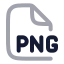 Png icon with twotone rounded style