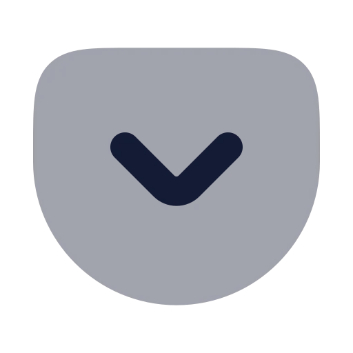 Pocket Icon in Bulk Rounded style