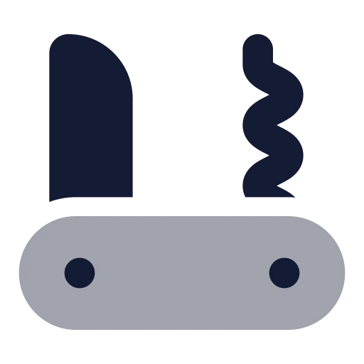 Pocket Knife Icon in Bulk Rounded style