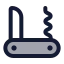 Pocketknife icon with duotone rounded style
