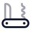 Pocketknife icon with twotone rounded style