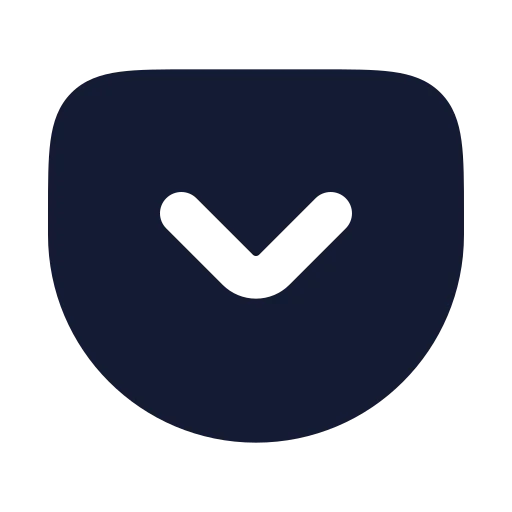 Pocket Icon in Solid Rounded style