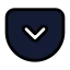 Pocket icon with solid standard style