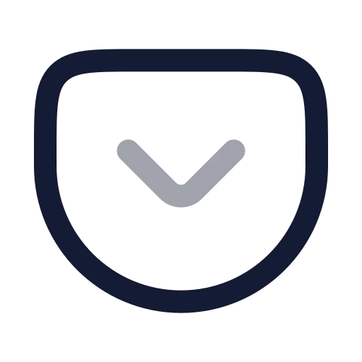 Pocket Icon in Twotone Rounded style