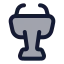 Podium icon with duotone rounded style