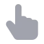Pointer icon with bulk rounded style