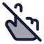 Pointeroff icon with duotone standard style