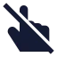 Pointeroff icon with solid sharp style