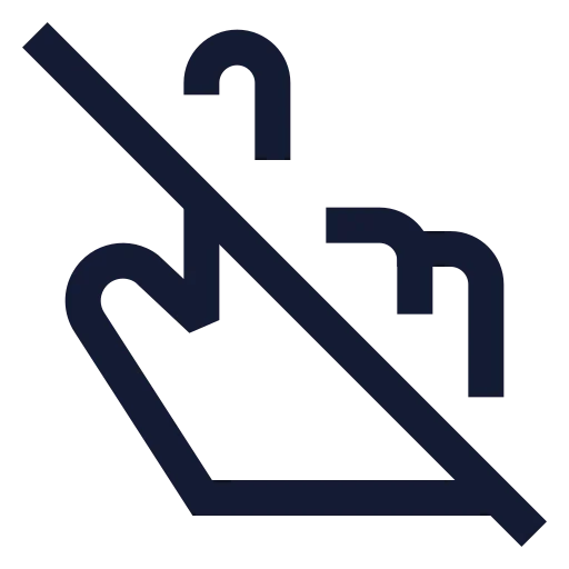 Pointer Off Icon in Stroke Sharp style