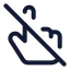 Pointeroff icon with stroke standard style
