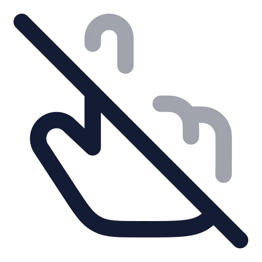 Pointer Off Icon in Twotone Rounded style