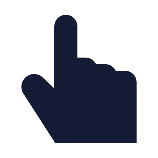 Pointer Icon in Solid Sharp style