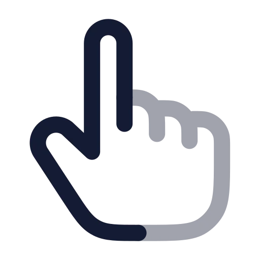 Pointer Icon in Twotone Rounded style
