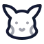Pokemon icon with twotone rounded style