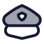 Policecap icon with duotone standard style