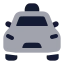Policecar icon with bulk rounded style