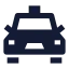 Policecar icon with solid sharp style