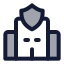 Policestation icon with duotone standard style