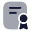 Policy icon with bulk rounded style