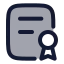 Policy icon with duotone rounded style