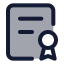 Policy icon with duotone standard style