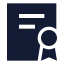 Policy icon with solid sharp style