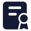 Policy icon with solid standard style