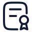 Policy icon with stroke rounded style