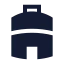 Polytank icon with solid sharp style