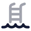 Pool icon with bulk rounded style