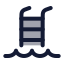 Pool icon with duotone rounded style