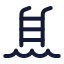 Pool icon with stroke rounded style