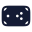 Pooltable icon with solid rounded style