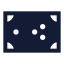 Pooltable icon with solid sharp style