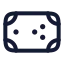 Pooltable icon with stroke rounded style