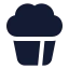 Popcorn icon with solid standard style