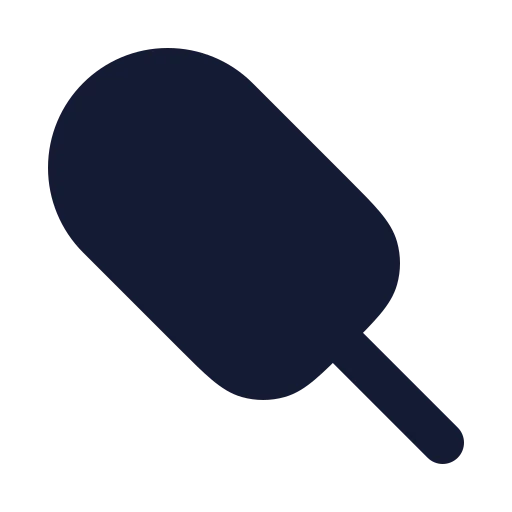 Popsicle Icon in Solid Rounded style