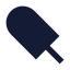 Popsicle icon with solid sharp style
