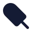 Popsicle icon with solid standard style