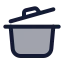 Pot icon with duotone standard style