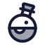 Potion icon with duotone rounded style