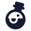 Potion icon with solid rounded style